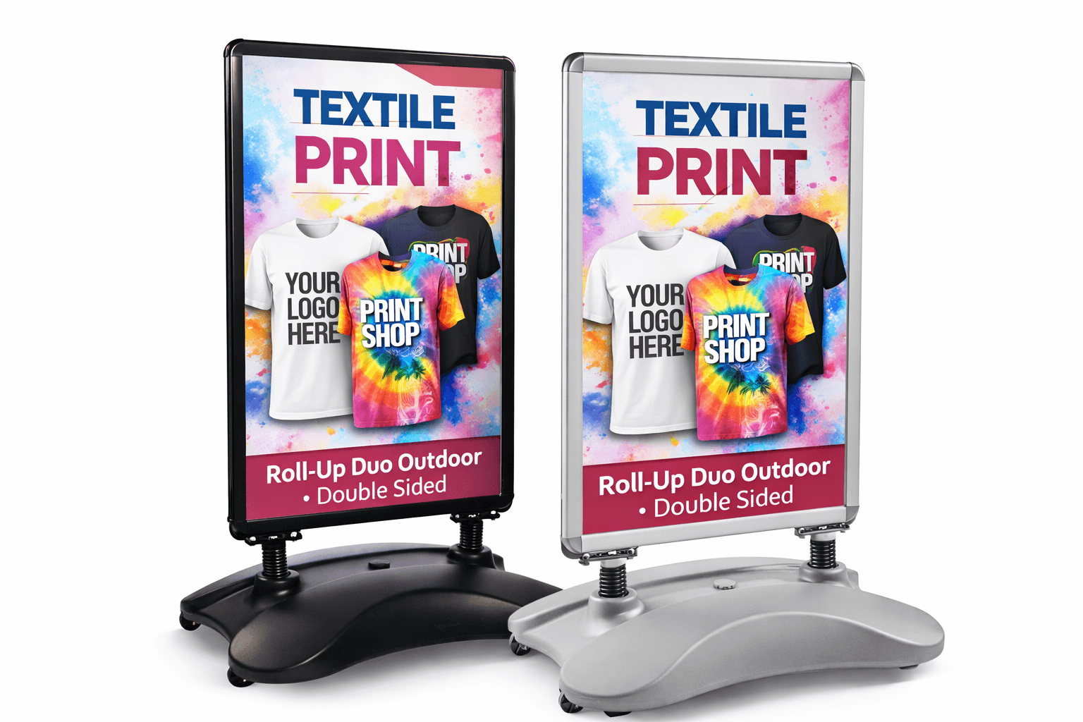 Customer stopper double sided A1 outdoor